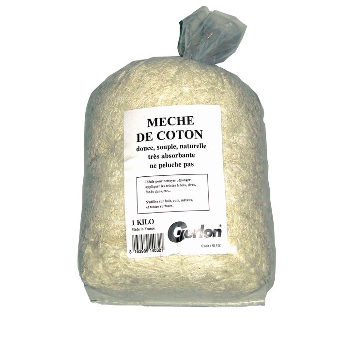 Mèche de coton Gerlon - Sachet 1 kg