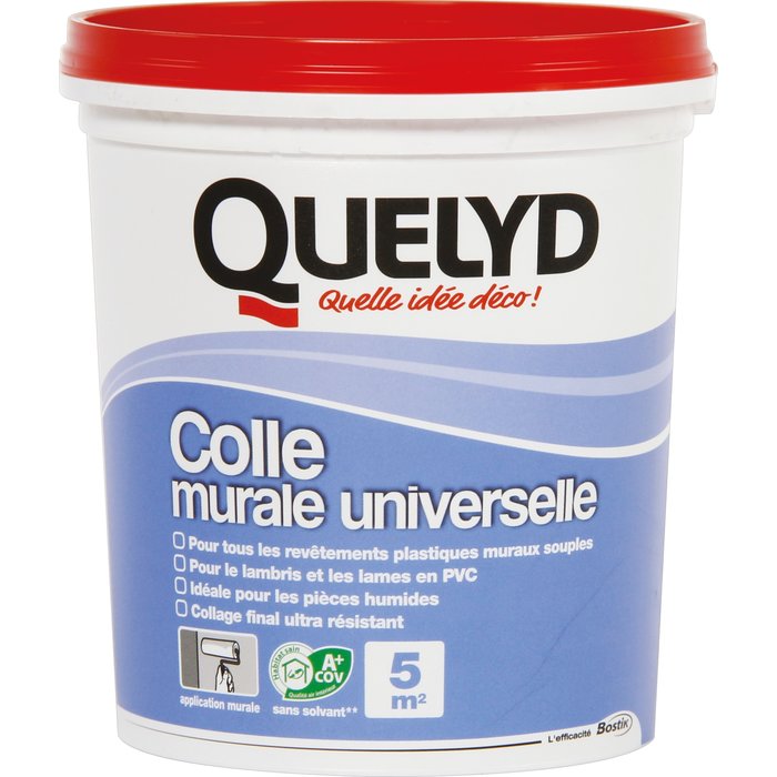 Colle pour revêtement mural souple Quelyd - Pot 1 kg