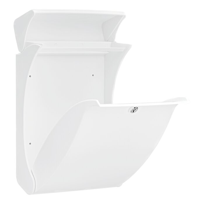 Boîte aux lettres PVC murale blanche Swing BURG-WÄCHTER.
