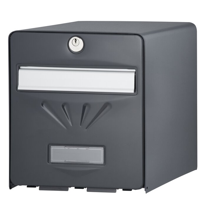 Boîte aux lettres individuelle BALnéaire double face grise anthracite BURG-WÄCHTER avec clapet aluminium.