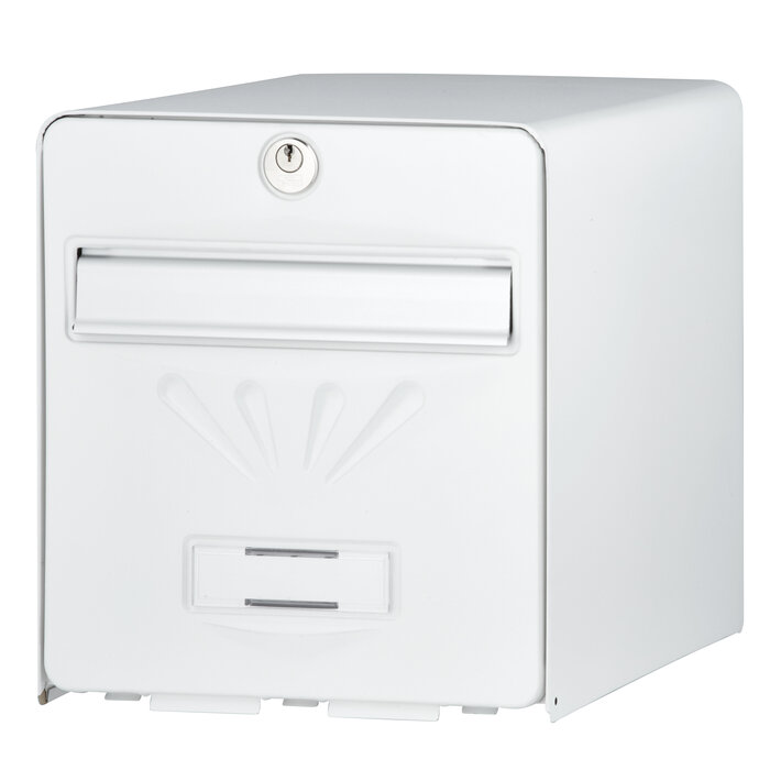 Boîte aux lettres individuelle BALnéaire simple face blanche BURG-WÄCHTER avec clapet aluminium.