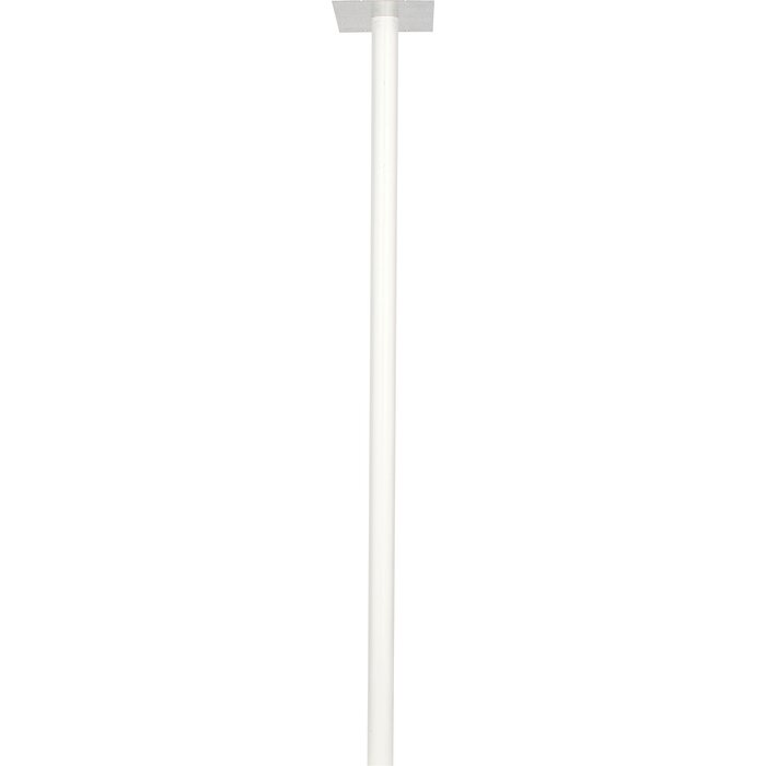 Pied pour boîte aux lettres BURG-WÄCHTER en acier galvanisé blanc avec tube Ø 40 mm et hauteur 1,15 m.