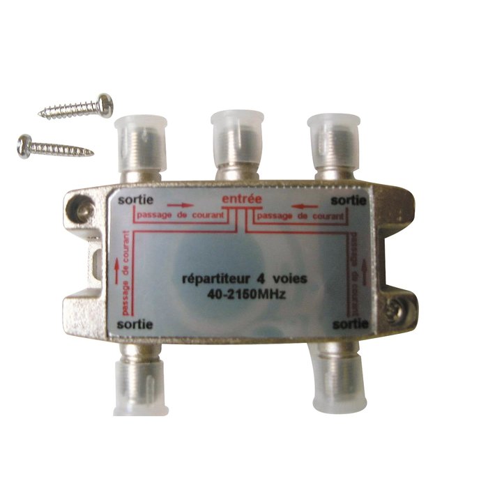 Répartiteur blindé Metronic - 40 - 2150 mhz - 4 sorties