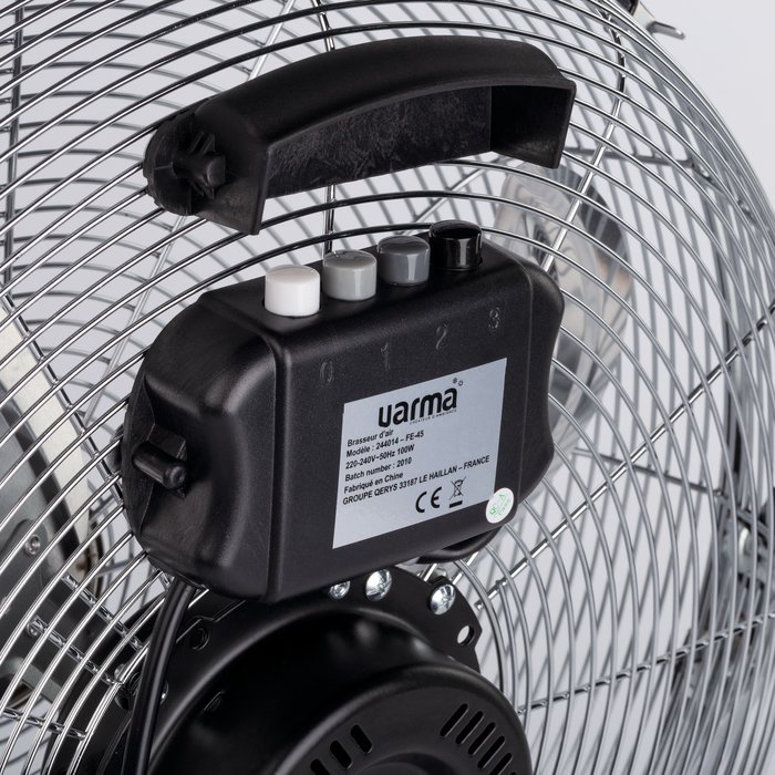 Détail du ventilateur brasseur d’air Nortes Varma