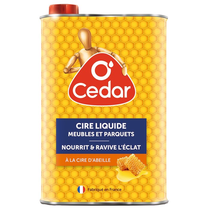 Cire liquide meubles et parquets O’Cedar - Bidon 750 ml