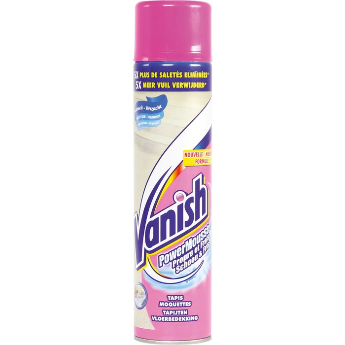Shampooing PowerMousse Vanish - Tapis moquette - Aérosol 600 ml