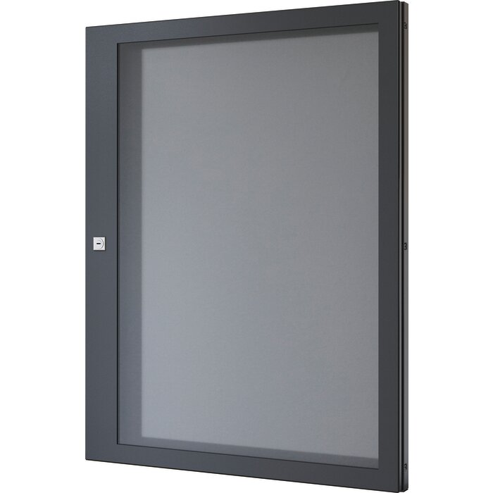 Tableau affichage mural magnétique A4 intérieur Leabox.com gris anthracite RAL 7016