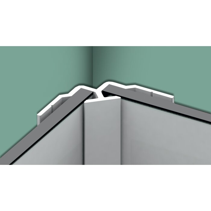 Profilé d’angle entrant en L Kinewall Design blanc – longueur 250 cm