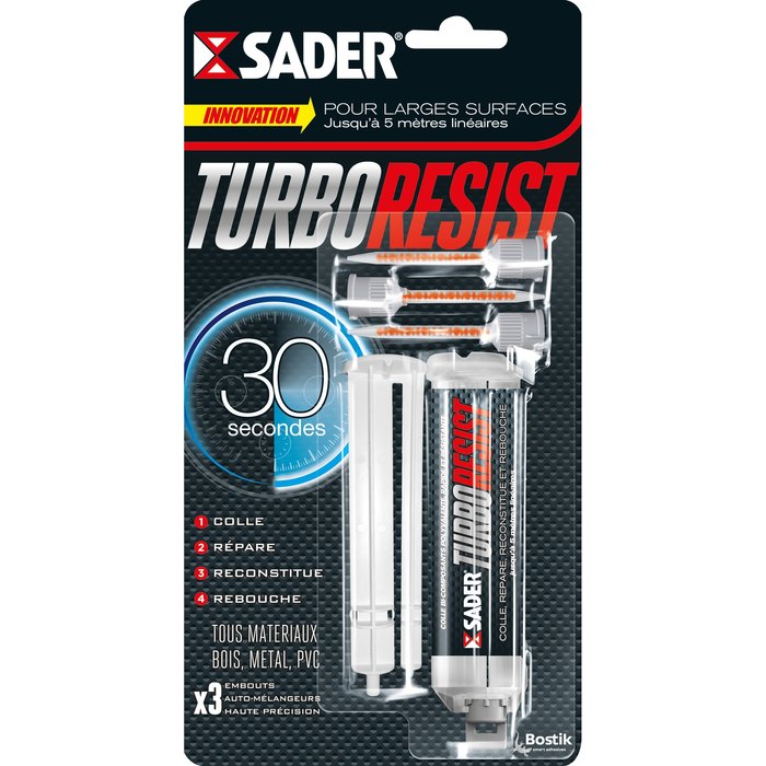 Colle époxy Turbo Resist Sader - Tube 10 g