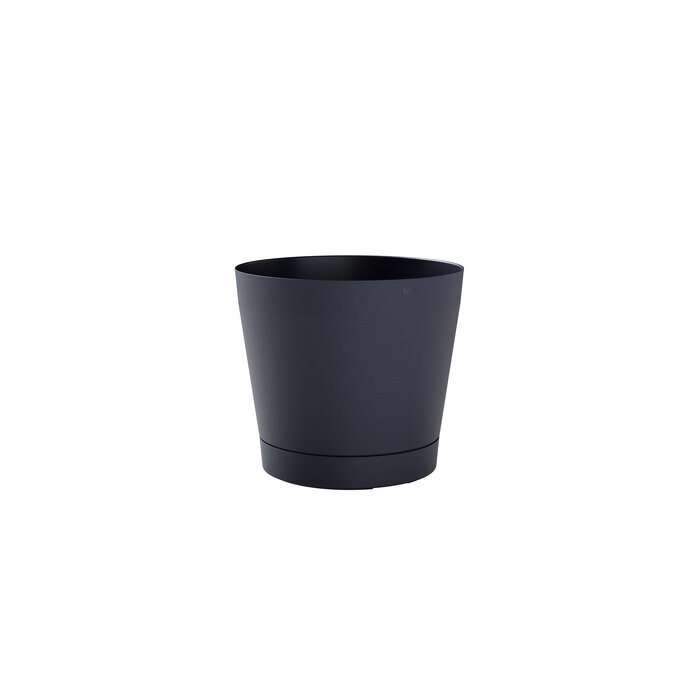 Pot avec soucoupe intégrée Orione - Tera - Coloris oversea - Diamètre 29 cm