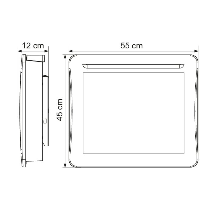 Schéma du radiateur Sorvik 1000 W Varma
