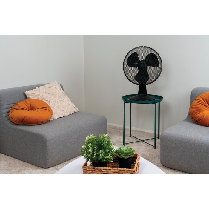 image du ventilateur noir à poser Varma 35 cm