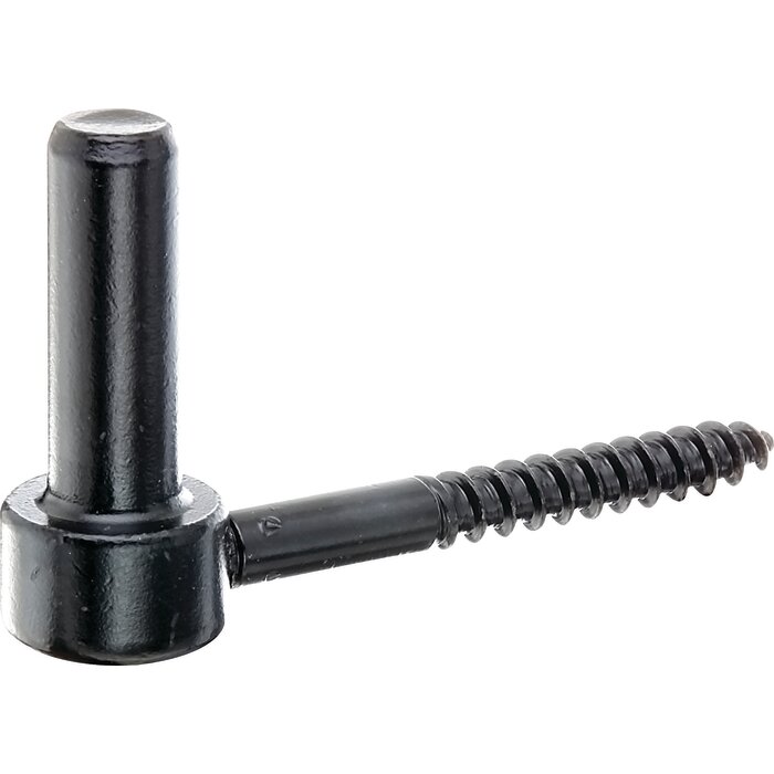 Gond à visser  - Alberts - Coloris noir - Diamètre 16 mm