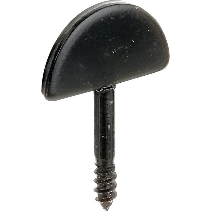 Butée de volet droit - Alberts - Coloris noir - Hauteur 21 mm - Largeur 34 mm