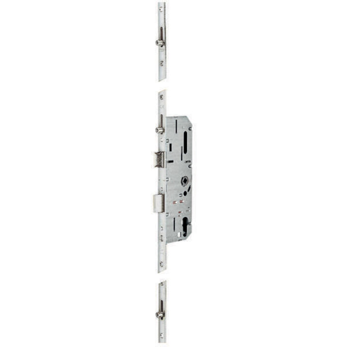 Serrure-crémone multipoints à relevage de béquille 20500 RB90 Vachette avec 3 galets