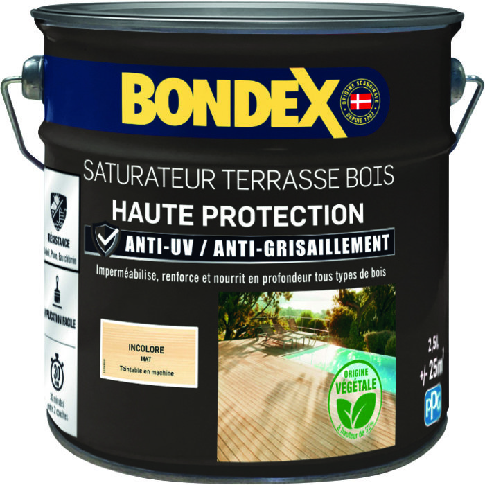 Saturateur terrasse bois - Bondex - Naturel - 2,5 L