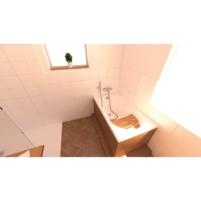 Baignoire Toy 120 x 70 cm gain de place dans une petite salle de bain - Valentin
