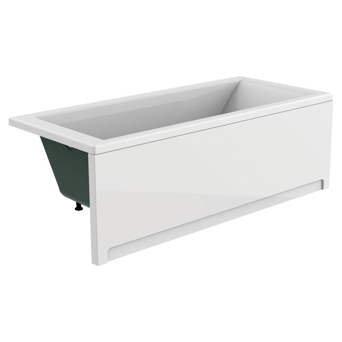 Baignoire droite Dynasty Solo 170 x 75 cm avec tablier frontal - Valentin