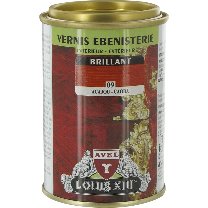 Vernis bois brillant 250 ml Avel Louis XIII - Acajou