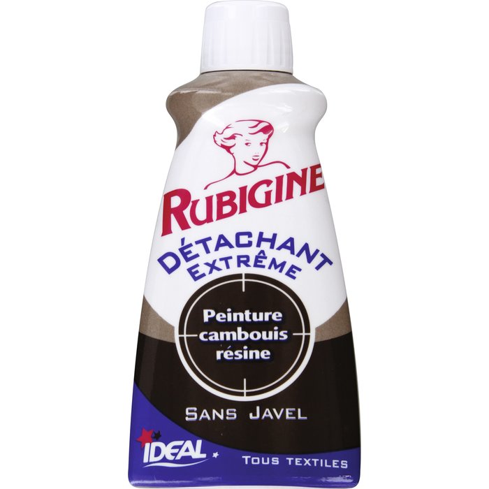 Détachant tâches organiques Rubigine - Flacon 100 ml - Peinture / Camboui / résine