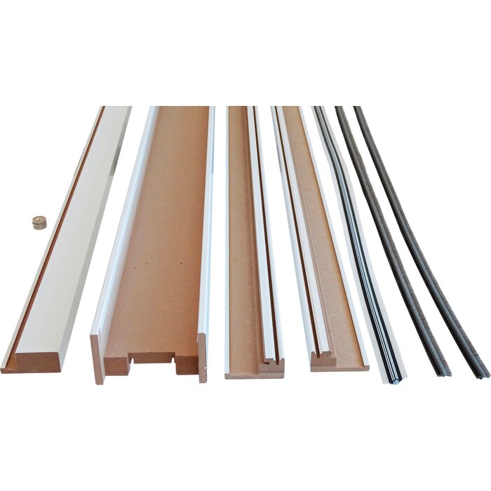 Composition du kit habillage Speedy blanc Eclisse pour porte bois et châssis Unique 95/100