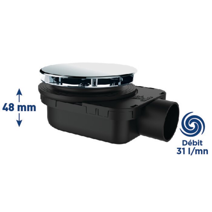 Image 1 - Bonde de douche ultra plate Smart GoodPrint