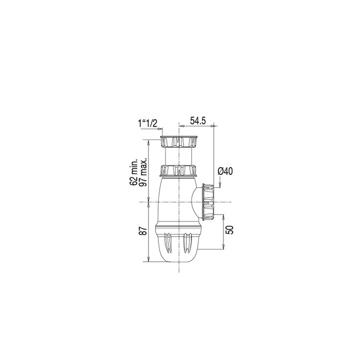 Schéma siphon d’évier GOODPRINT – Valentin