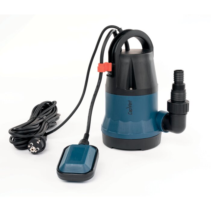 Pompe vide-cave eau claire Capvert 250 LC avec flotteur automatique, raccord de refoulement et câble d'alimentation