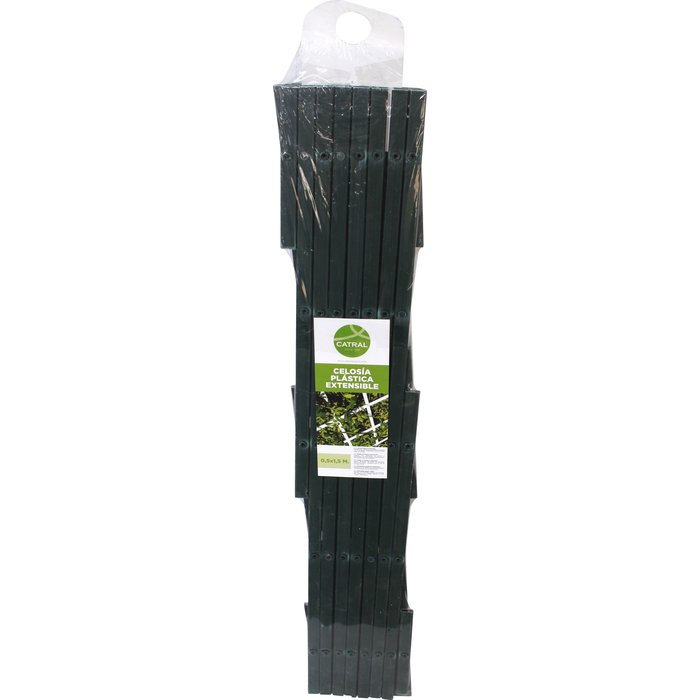 Treillis PVC extensible Catral - Vert - Longueur 1,5 m - Hauteur 0,5 m