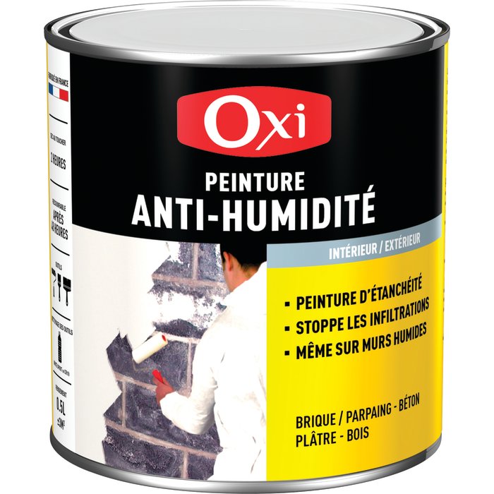 Peinture anti-humidité Oxi - Blanc - 0,5 l