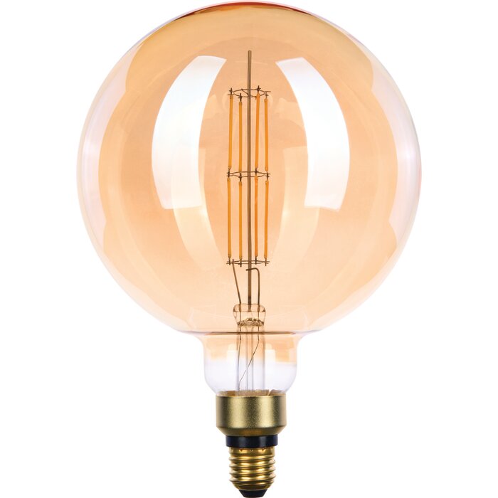 Ampoule LED décorative globe G200 ambrée à filament E27 Xxcell