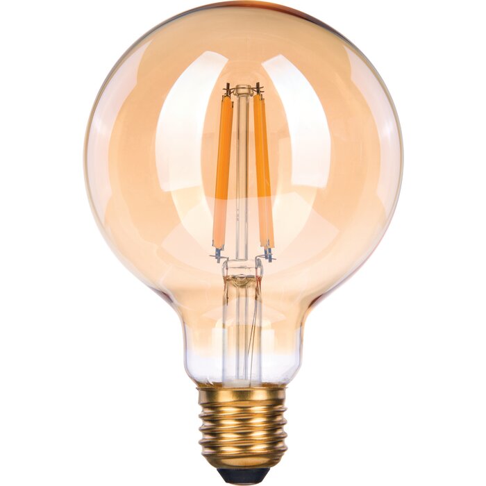 Ampoule LED décorative globe G95 ambrée à filament E27 Xxcell