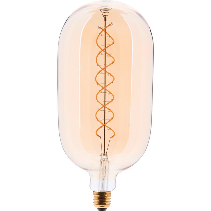 Ampoule LED tube T140 ambrée à filament ondulé E27 Xxcell Brise