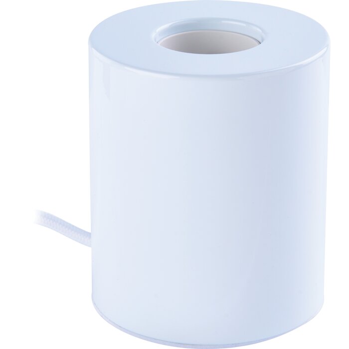 Interrupteur sur câble du pied de lampe blanc brillant E27 XXCELL