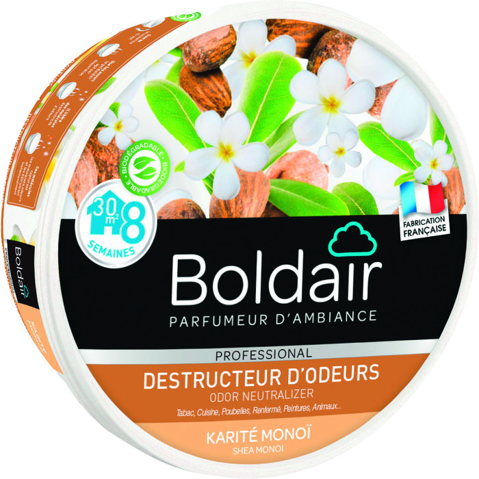 Destructeur d'odeurs - Boldair - Karité Monoï - 300g
