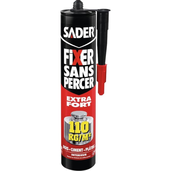 Fixer sans percer extra-fort Sader - Cartouche 310 ml