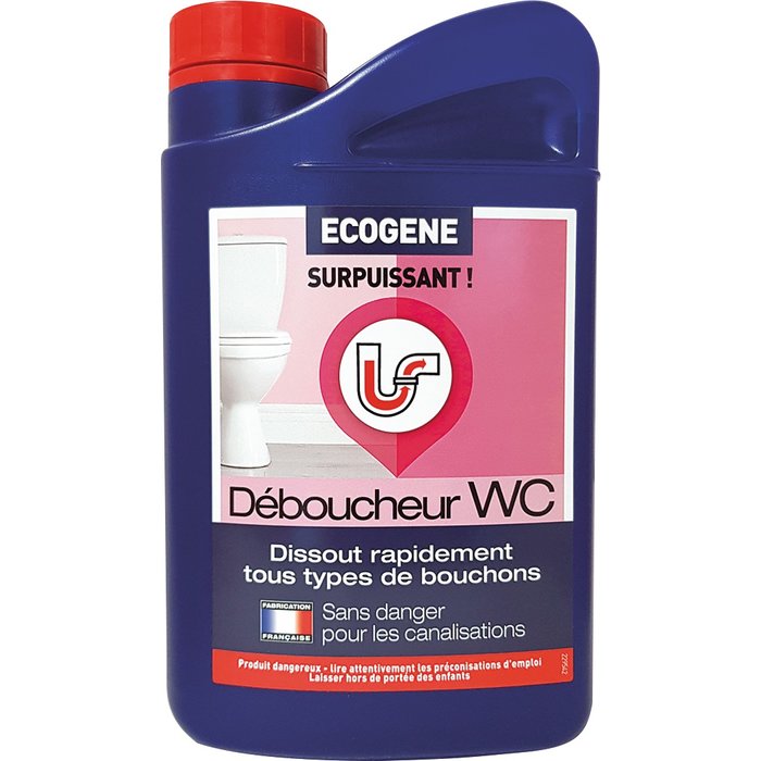Déboucheur WC - Ecogène - A base d'acide chlorhydrique -  Flacon de 1,5 l