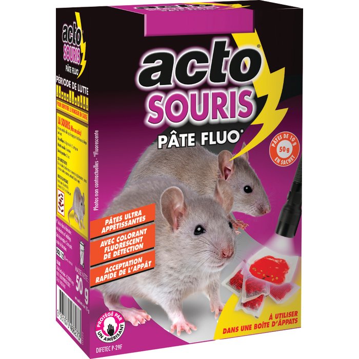 Blocs appâts ACTO RATS - SOURIS pour dératisation – Efficace et rapide