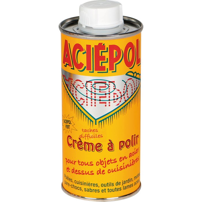 Nettoyant acier Aciepol - Bidon 250 ml - Tâches tenaces