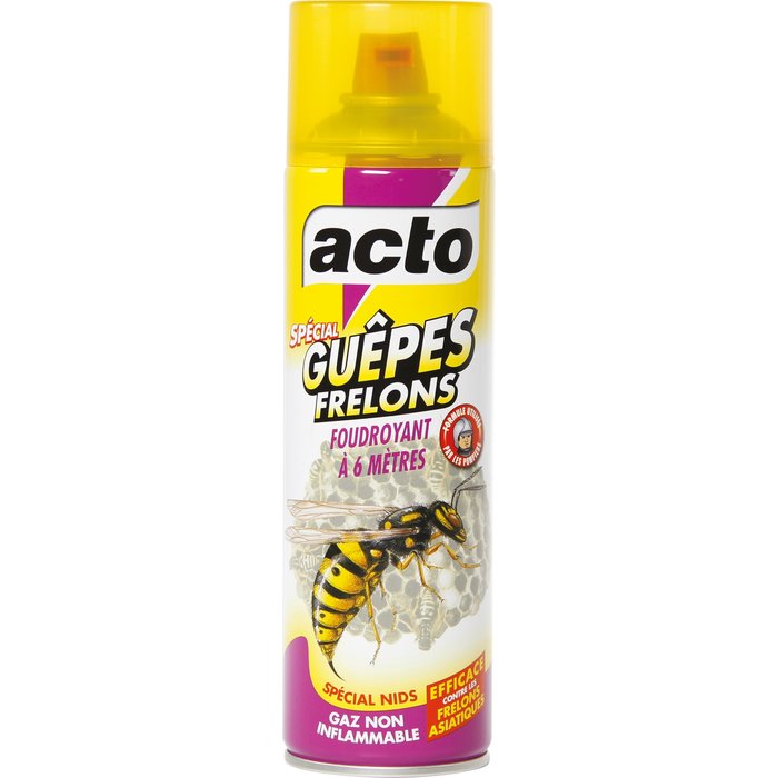 Aérosol anti insectes volants, polymère origine végétale, Acto