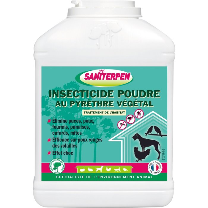 Insecticide poudre au pyrèthre végéal - Saniterpen - 500 g 