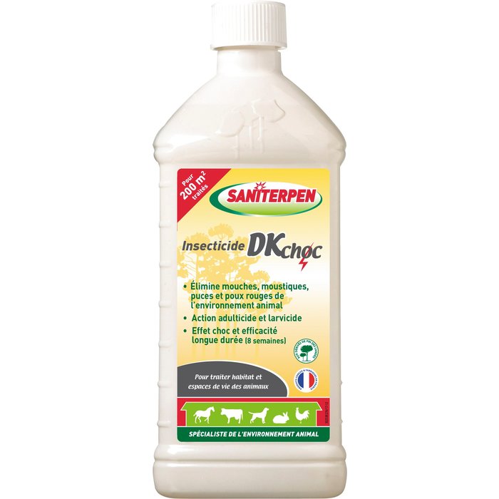 Insecticide DK CHOC pour animaux - Saniterpen - Bidon 1 l