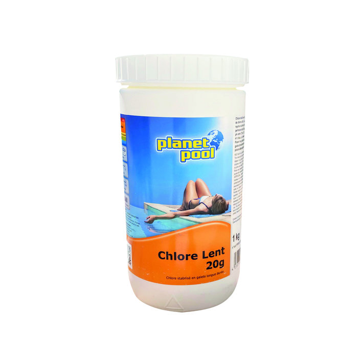 Chlore 4 actions pastilles de 20 g Planet Pool - 1kg