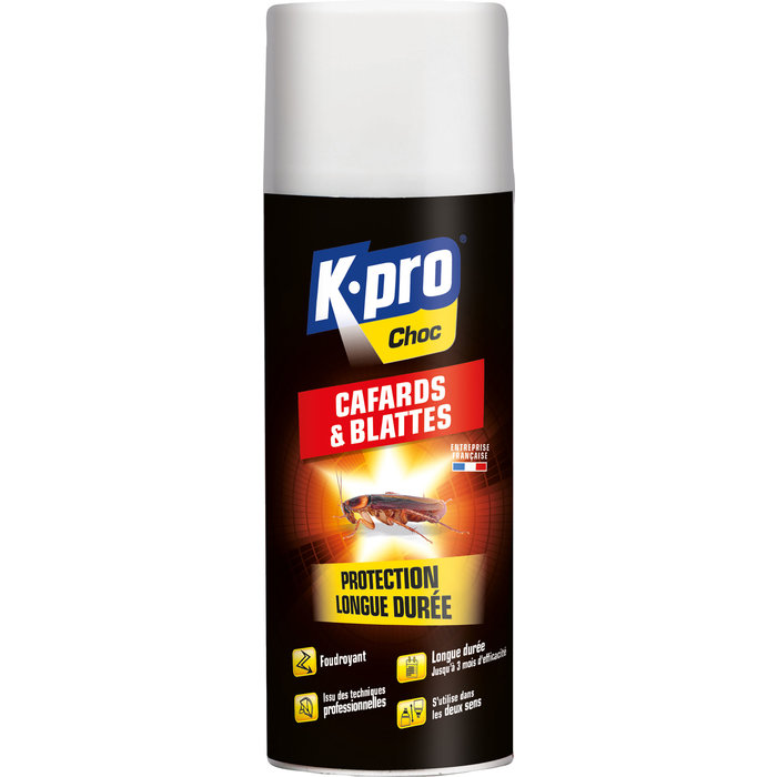 Cafards et blattes Kapo Choc - Aérosol 400 ml