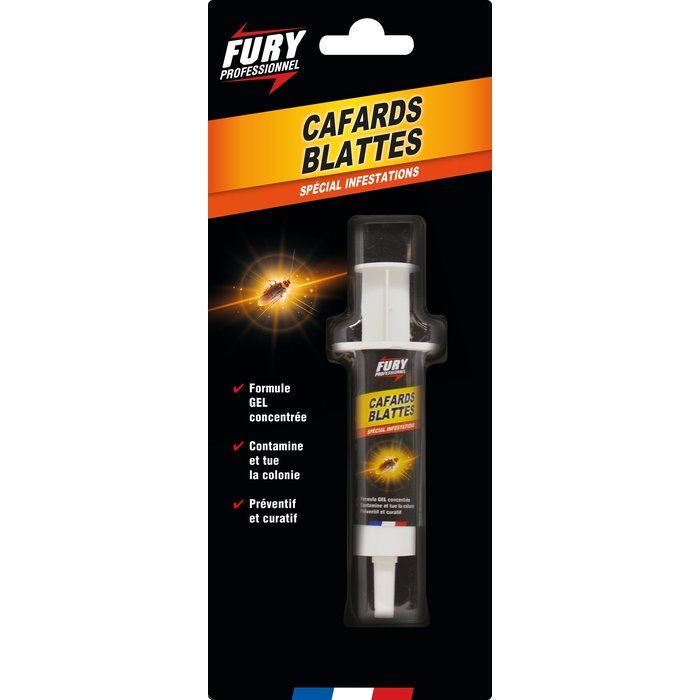 Seringue insecticide spécial cafards Fury - 10 g