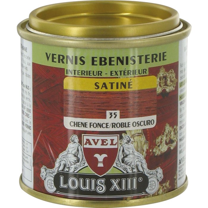 Vernis bois satiné 125 ml Avel Louis XIII - Chêne foncé