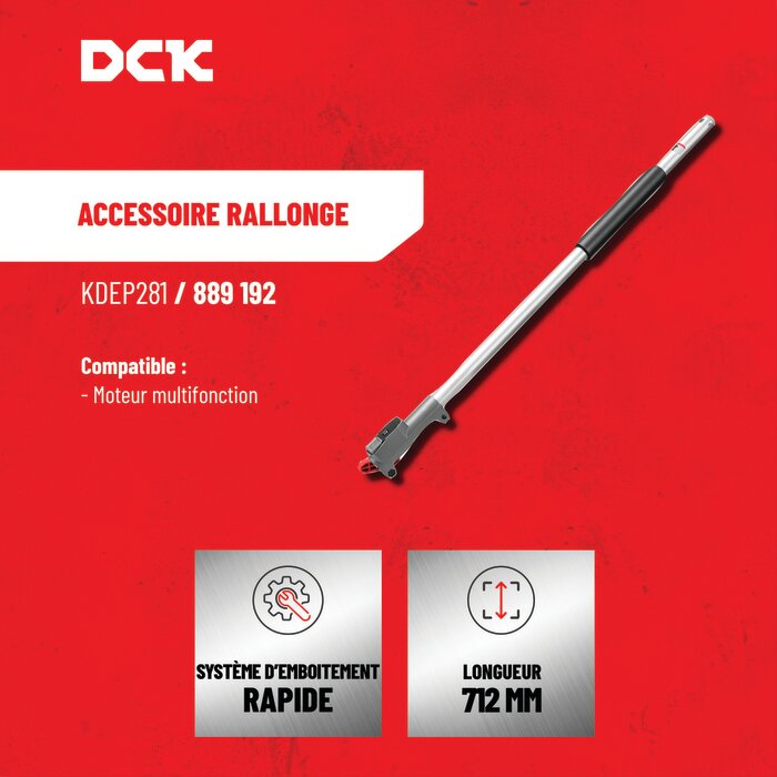 Accessoire rallonge 72 cm système multifonction DCK 58V