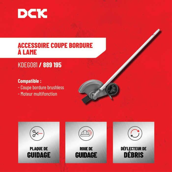 Accessoire lame de bordure 60 mm DCK 58V SuperFuel