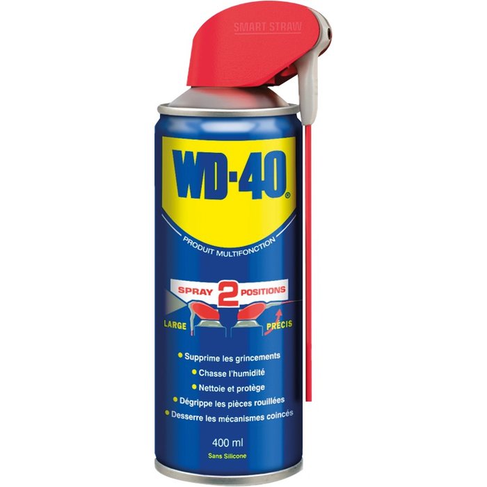 Spray multifonction double position sans silicone WD-40 - 400 ml