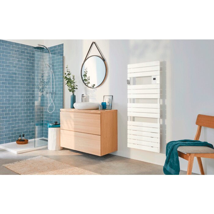 Sèche-serviettes Adélis 500 W blanc sans soufflerie